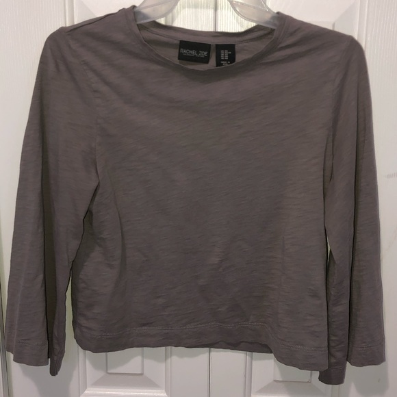 2 for $20 LIKE NEW Rachel Zoe Gray Flared sleeves top - Picture 4 of 5
